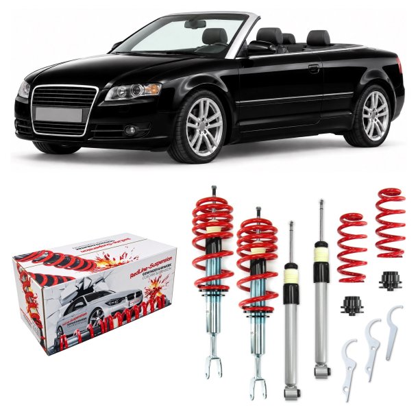 Redline gevindundervogn Audi A4 B6 og B7 Sedan, Avant og Cabriolet, 2000-2008