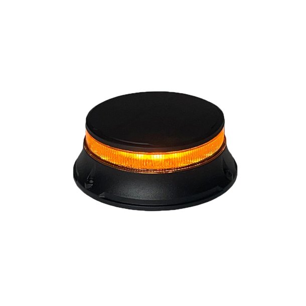 Lavprofil LED beacon gul - plan montering - 10-30V