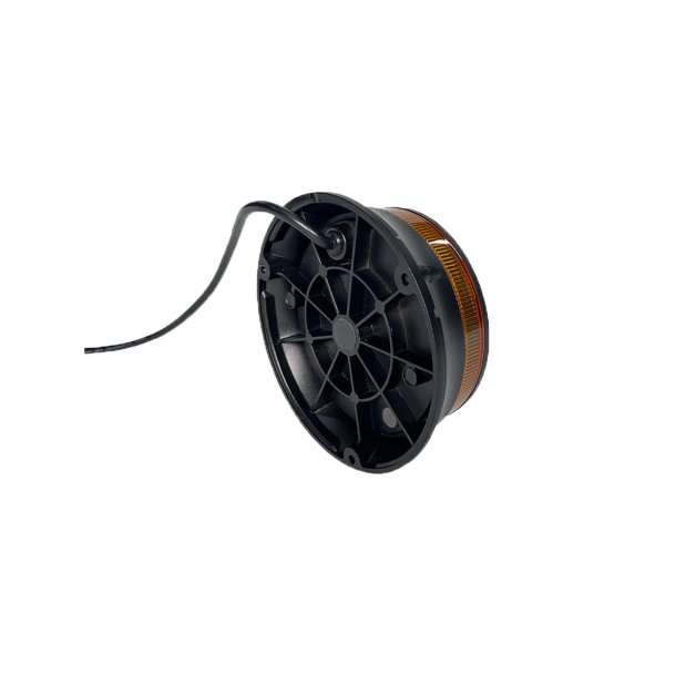 Lavprofil LED beacon gul - plan montering - 10-30V