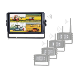 VST 10,1" HD Monitor m/trdls modtager, Quad funktion