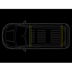 Tagb�jle m. LED FLASH for Fiat Ducato - 2 stk.