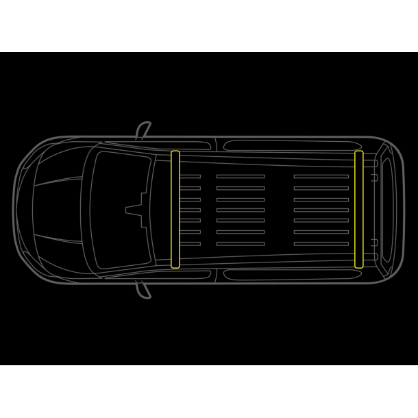 Tagb�jle m. LED FLASH for Fiat Ducato - 2 stk.