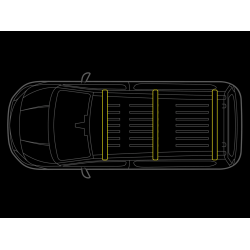 Tagb�jle m. LED FLASH for Fiat Ducato - 3 stk.