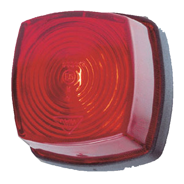 Baglygte rød 62x62mm Baglygte rød 62x62mm