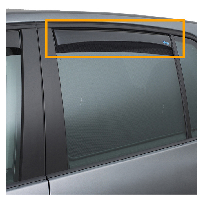 Vindafviser bagrude 044324D - Ford C-max 2010 - sort
