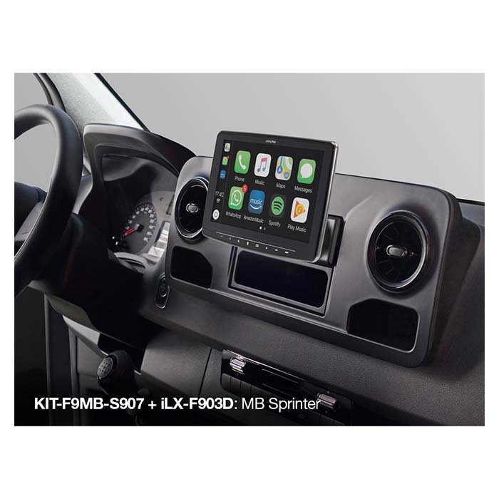 Alpine 9" monteringssæt Sprinter w907 2018-> Alpine 9" monteringssæt Sprinter w907 2018->