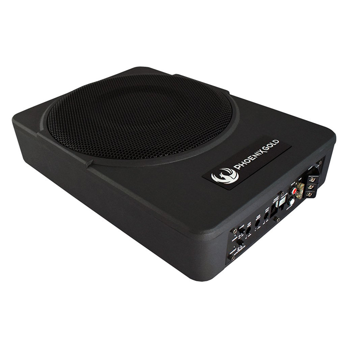 Phoenix Gold 10" aktiv subwoofer under sæde 200W RMS