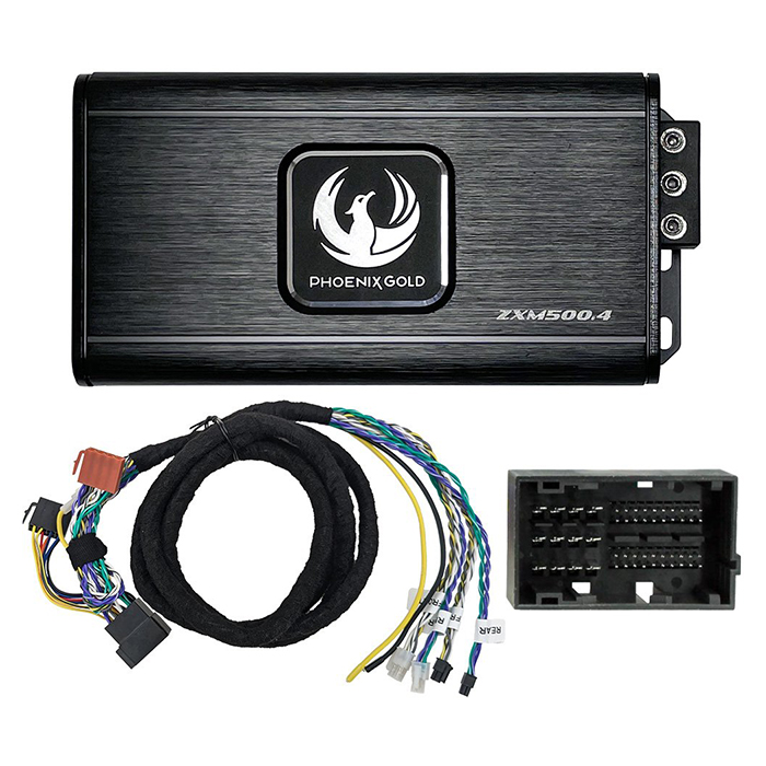 Phoenix Gold Fiat 500W 4x125W Plug-N-Play forstærker Phoenix Gold Fiat 500W 4x125W Plug-N-Play forstærker