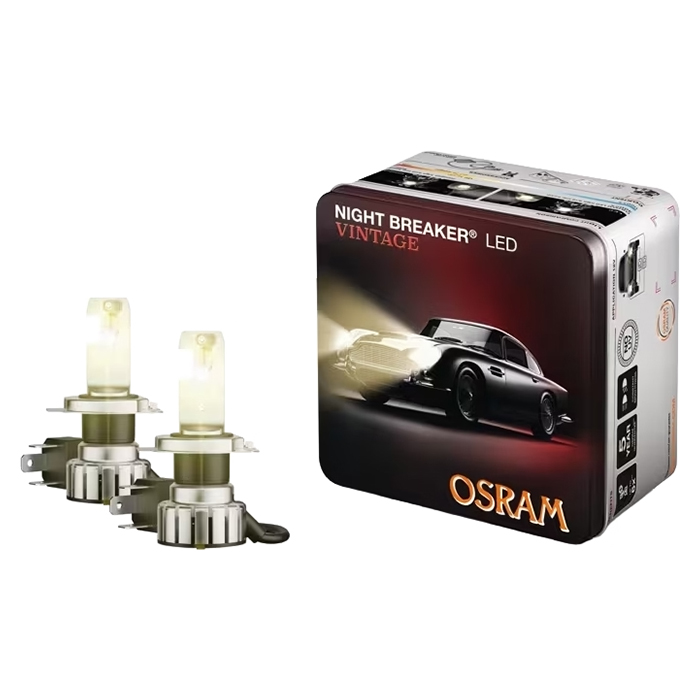 Osram Night Breaker Led Vintage H4 ECE +330% - sæt Osram Night Breaker Led Vintage H4 ECE +330% - sæt