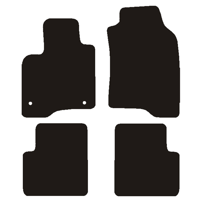 Måtter Fiat Panda 2012- m. måttelås