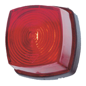 Baglygte r�d 62x62mm