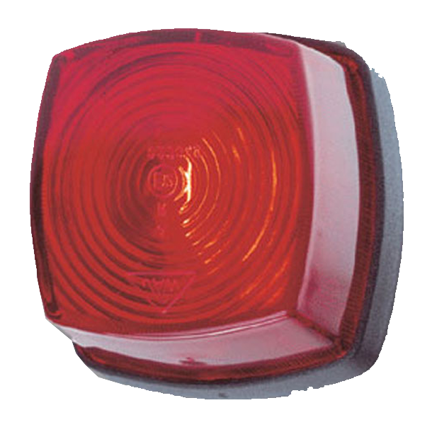 Baglygte r�d 62x62mm