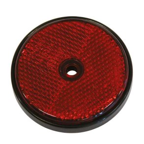 Refleks rund r�d diameter 68mm 2stk