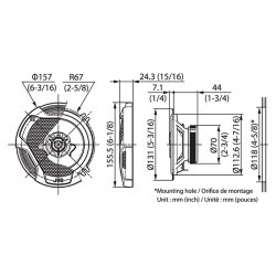 JVC CS-DR522 - 13 cm 2-vejs bilh�jttalere - 260W