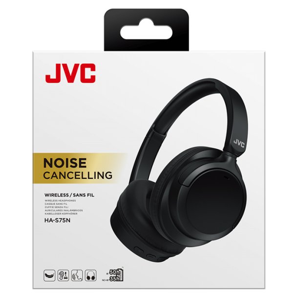 JVC HA-S75 Over Ear Noise Cancelling Headphones Sort