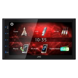 JVC KW-M27DBT - 2-DIN bilradio 6,8" touchsk�rm, DAB+ og Bluetooth