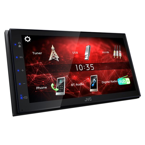 JVC KW-M27DBT - 2-DIN bilradio 6,8" touchsk�rm, DAB+ og Bluetooth