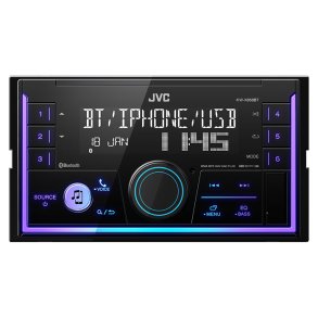 JVC KW-X850BT - 2-DIN bilradio Bluetooth, USB og variabel farvebelysning � 4x50W