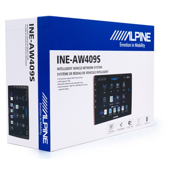 Alpine INE-AW409S Multimediesk�rm CarPlay Android Auto