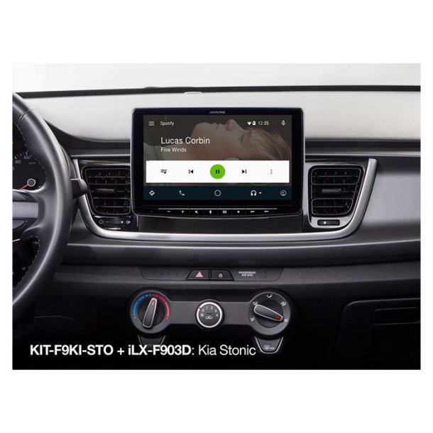 Alpine 9" monteringss�t Kia stonic 2017->