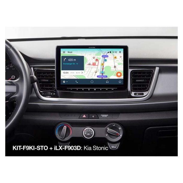 Alpine 9" monteringss�t Kia stonic 2017->