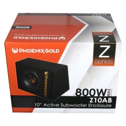 Phoenix Gold 10" aktiv Sub M. kabler &amp; remote