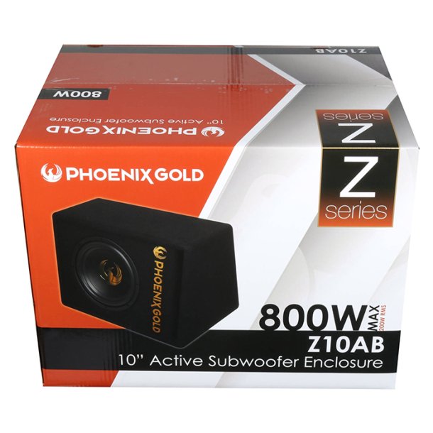 Phoenix Gold 10" aktiv Sub M. kabler &amp; remote