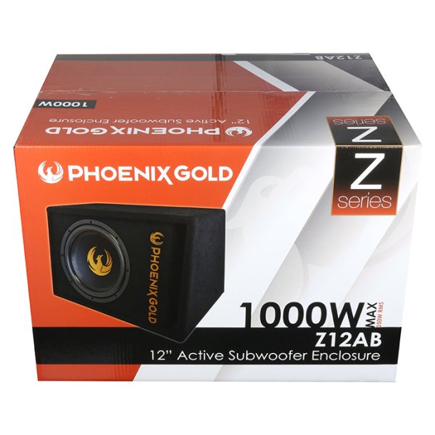 Phoenix Gold 12" aktiv Sub M. kabler &amp; remote