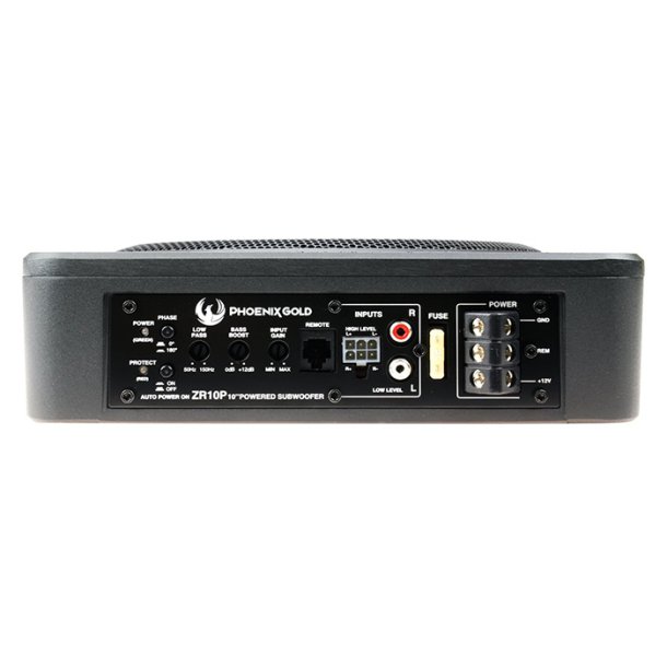 Phoenix Gold 10" aktiv subwoofer under s�de 200W RMS