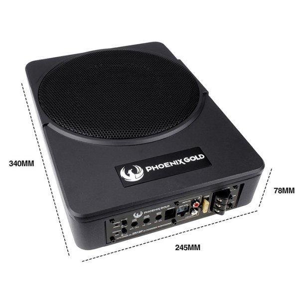 Phoenix Gold 10" aktiv subwoofer under s�de 200W RMS
