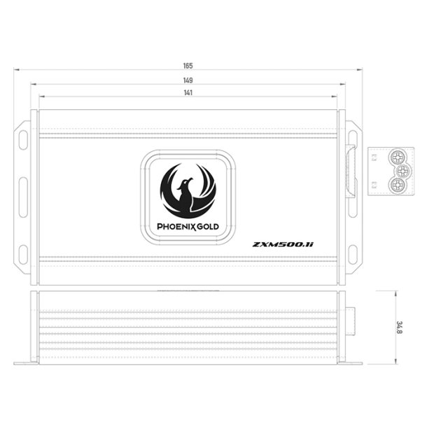 Phoenix Gold 1x500W CLASS-D "mini" forst�rker