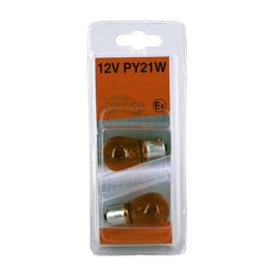 P�re blink gul 12V 21W 2 stk.