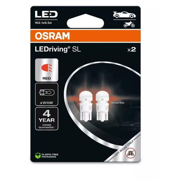 Osram LEDriving SL R�d W5W - S�t