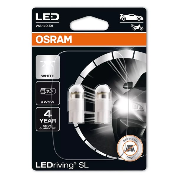 Osram LEDriving SL Hvid W5W 12V - S�t