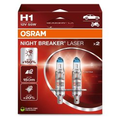 Osram Night Breaker Laser H1 55W 12V +150 Procent - S�t