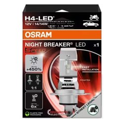 Osram Night Breaker LED Speed H4 +450% 12V - 1 stk.