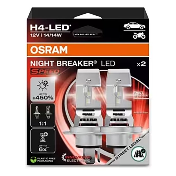 Osram Night Breaker LED Speed H4 12V - S�t.