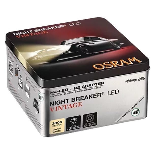 Osram Night Breaker Led Vintage H4 ECE +330% - s�t
