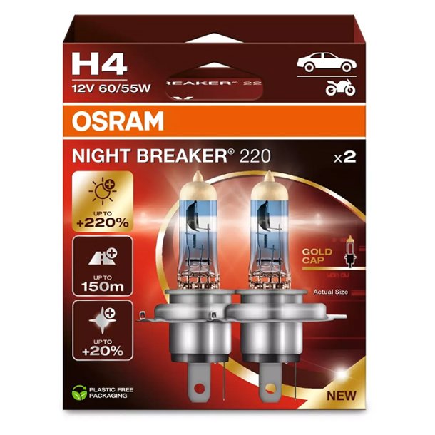 Osram Night Breaker 220 H4 60/55W 12V - S�t