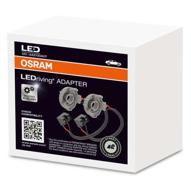 Osram LEDriving Adapter DA07 til H7 LED - S�t