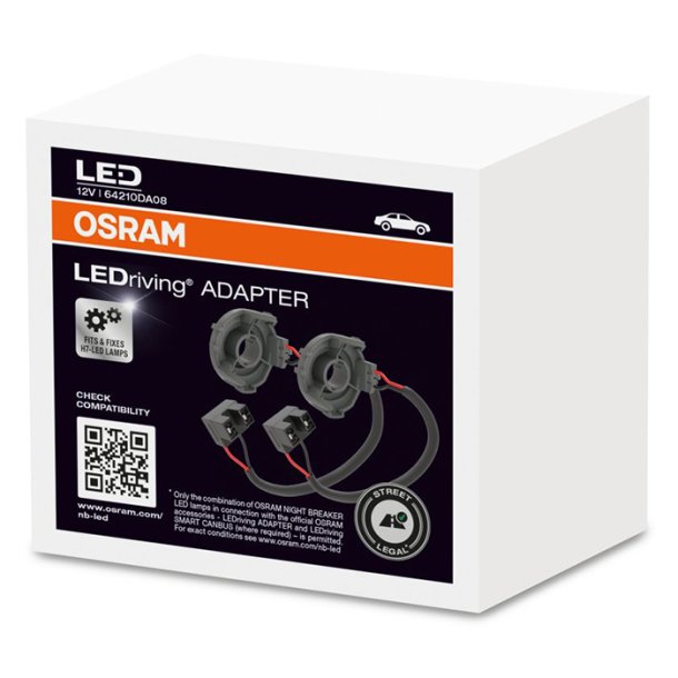 Osram LEDriving Adapter DA08 til H7 LED - S�t