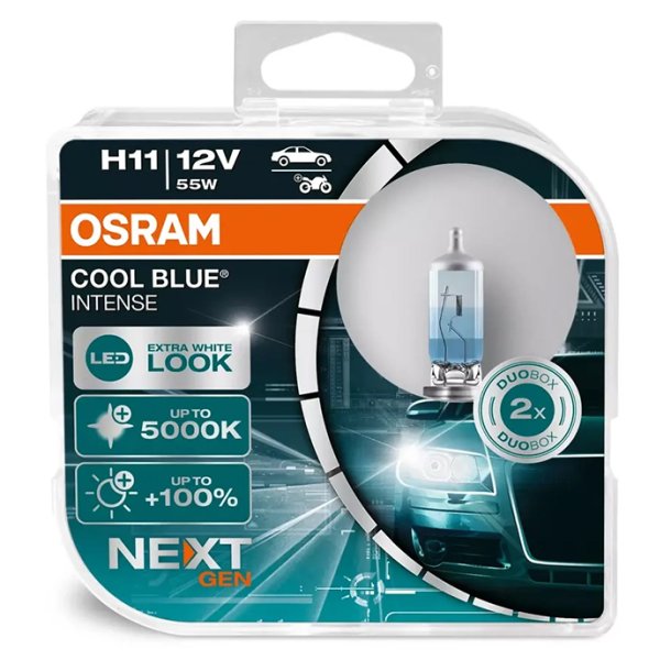 Osram Cool Blue Intense Next Gen H11 55W 12V - S�t