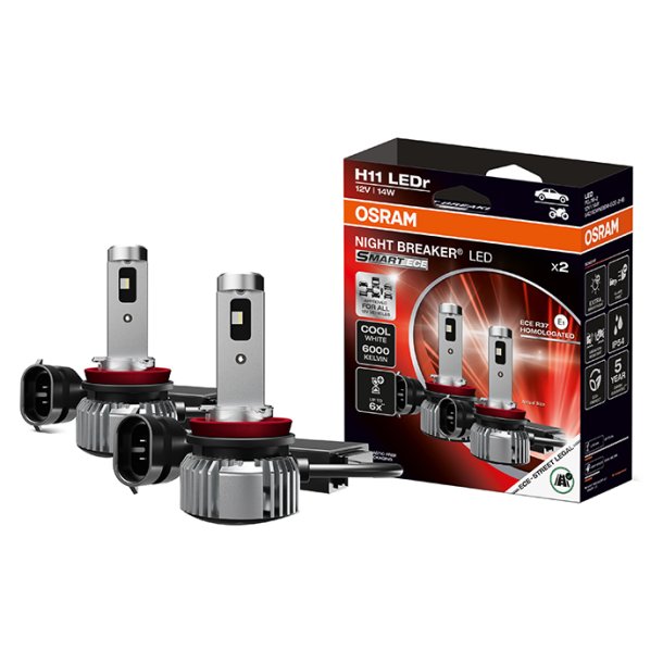 Osram Night Breaker LED Smart H11 ECE godkendt - S�t