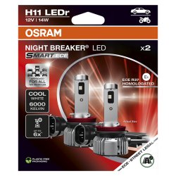 Osram Night Breaker LED Smart H11 ECE godkendt - S�t
