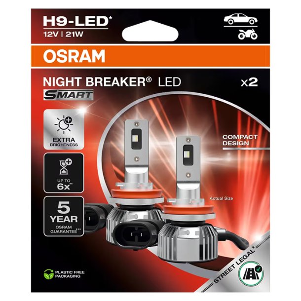Osram Night Breaker Smart H9 LED 12V - S�t