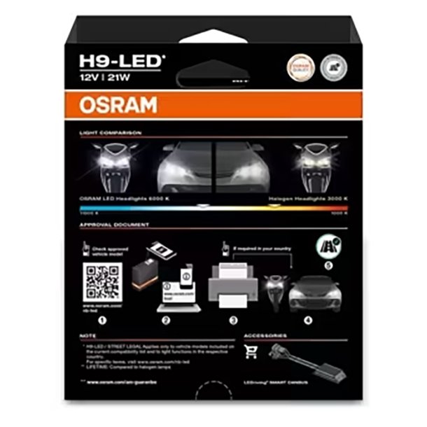 Osram Night Breaker Smart H9 LED 12V - S�t