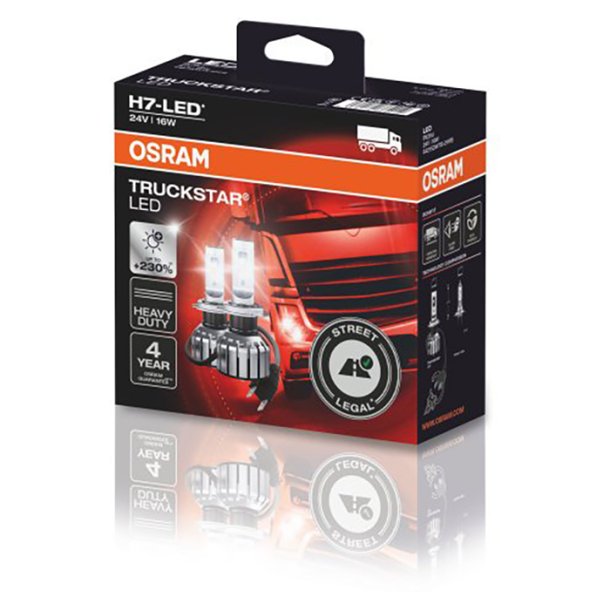 Osram Truckstar H7-LED 24V ECE godkendt - S�t