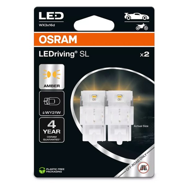 Osram LEDriving SL Gul WY21W - S�t