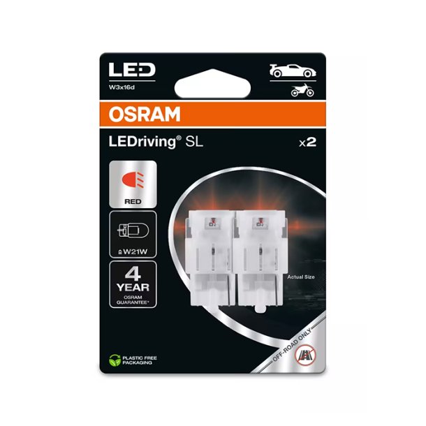 Osram LEDriving SL R�d W21W - S�t