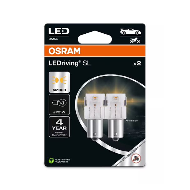Osram LEDriving SL Gul P21W - S�t